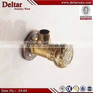 Deltar Antique Brass Angle Valve, Angle Valve for Toliet thumbnail-1