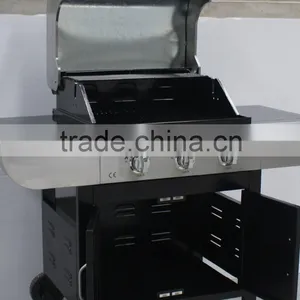 3 BURNERS STAINLESS GAS GRILL BBQ thumbnail-3
