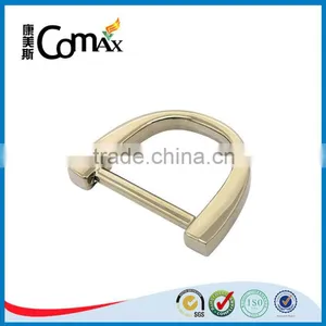 Zinc Alloy Gold Handbag Metal Flat d Ring thumbnail-2