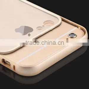Clear Case Metal Aluminum Bumper Case Frame +Transparent Back Cover For IPhone 6/6S/6 Plus thumbnail-3