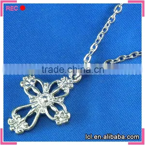 Cross Pendant Stainless Steel Necklace, Long Chain Necklace Wholesale thumbnail-1