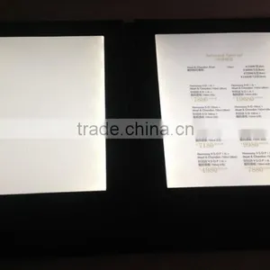 Leather Cover Led Lighting Restaurant Bar Used Acrylic Restaurant Menu Rack thumbnail-1