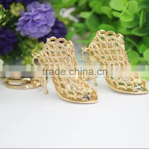 New Crystal Keychain Rhinestone High Heel Shoes Keychain Crystal Keychain thumbnail-5