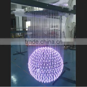 High Quality Remote Control Side Glow Fiber Optic Crystal Ball Lamp thumbnail-2