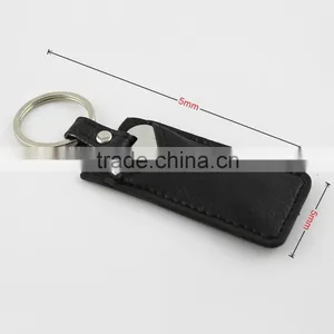 Black Leather Rational Construction Key Usb Stick Drive 16gb 32gb 64gb thumbnail-5