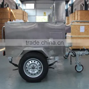 304 Stainless Steel Mobile Hot Dog Cart for Sale thumbnail-3