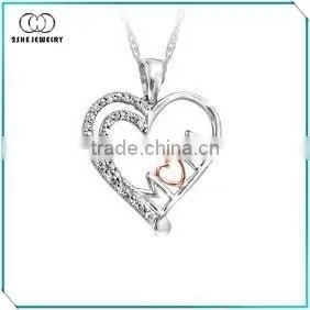 Exquisite Clear cz Peerless Mom Pendant thumbnail-1