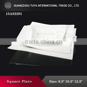 Ordinary Simple but Elegant White Ceramic Oval Plate thumbnail-1
