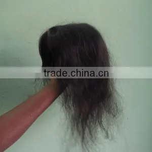 16" Inch AAA Top Level 100% Indian Virgin Wavy Hair Lace Top Closure thumbnail-1