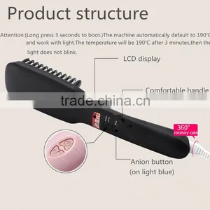 2 In 1 LCD Display Black Hair Straightener thumbnail-5