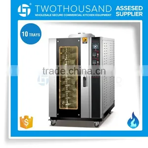 10 Trays All Stainless Steel Competitive Price of Gas Rotating Convection Cake Oven 220V thumbnail-1