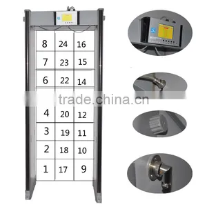 24zones LCD Display LED Alarm Lights Walk Through Metal Detector thumbnail-1