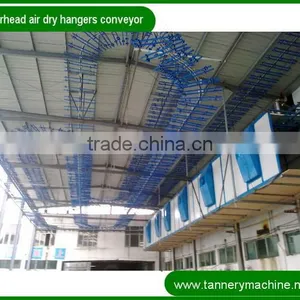 Leather Tannery Machine 1200 to 3000mm Steel Overhead Chain Conveyor Hangers for Leather thumbnail-1