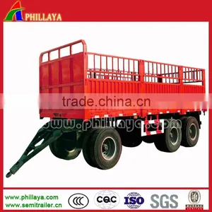 15ton 20ton Side Tipping Drawbar / Full Semi Trailers Agricultural Mini Power Tiller Trailer thumbnail-1
