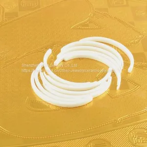 White Zirconia Ceramic Bracelets Chromium Free Customizable thumbnail-1