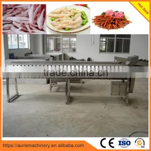 SUS 304 Stainless Steel Chicken Feet Production Line for Chicken Feet Peeling Blanching and Cutting Machine thumbnail-4