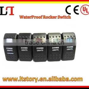 ROCKER SWITCH LED LIGHT DC12V DC24V FOR ATV/BOAT ETC. thumbnail-1