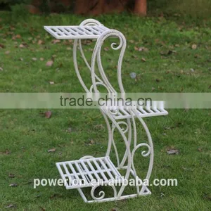 Antique Waterproof Iron Flower Pots Stand For Garden Decoration thumbnail-2