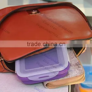 Silicone Outdoor Lunch Box Silicone Collapsible Outdoor Lunch Box Silicone NON Leaking Lunch Box thumbnail-5
