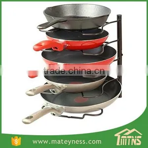 Kitchen Cabinet Pantry Pot and Pan Organizer Rack thumbnail-1