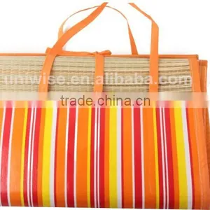 Foldable Outdoor Natural Beach Mats, Folding Camping Mat/Picnic Mat /Beach Straw Mat thumbnail-3
