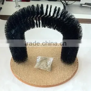 Cat Toy Arch Cat Brush Scratcher Pet Groomer thumbnail-1