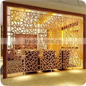 Damp-proof Decorative Stainless Steel Living Room Folding Partition Wall thumbnail-1