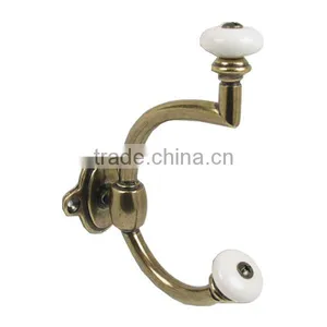 Shiny Polished Brass Coat Hooks thumbnail-2