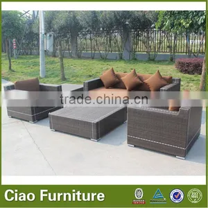 2016 Season Patio Wicker Furniture 4 Pcs Sectional Sofa Set thumbnail-4