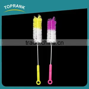 Toprank Super Cleaning Ability Baby Bottle Brush Plastic Hand Cleaning Scrubber Brush Small Milk Bottle Brush thumbnail-1