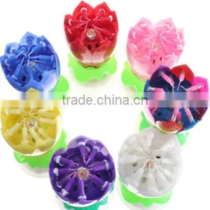 High Quality Fireworks Music Rotating Birthday Candle/decoration for Party-electric Candle thumbnail-1