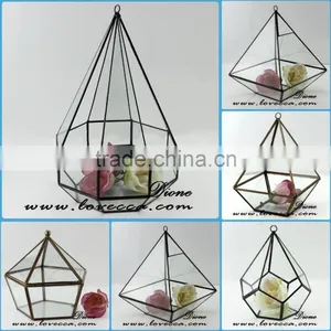 Wedding Design Shop Garden Decoration Air Plant Hanging Glass Geometric Terrarium thumbnail-1