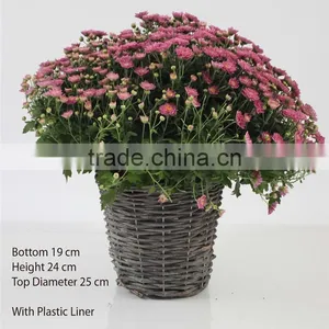 Handmade Outdoor Garden Decoration Willow Flower Basket thumbnail-2