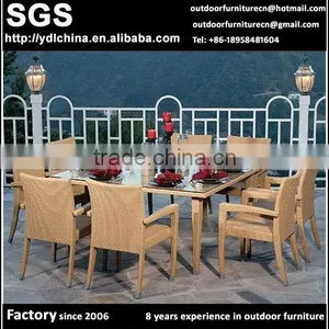 Custom Make OEM Orders Synthetic Rattan Outdoor Dining Set thumbnail-1