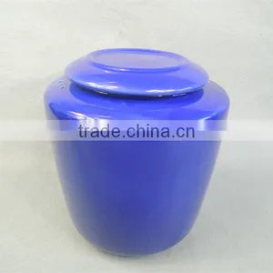 Hot Sale Traditional Blue Ceramic Wholsale Urns for Ashes thumbnail-1