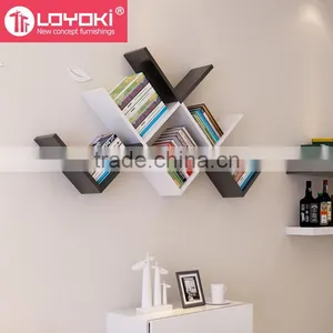 2017 Hot Selling Wooden Wall Mount Cubes Shelf Furniture, Living Room Decoration Design thumbnail-3