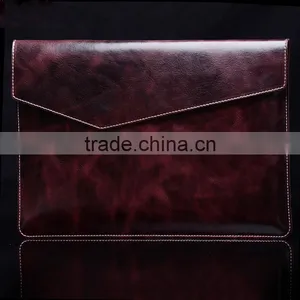 Wax Oil Documents Carrying Bag/Leather Envelope Bag/Laptop Portfolio Bag thumbnail-1