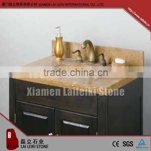 Coffee Travertine Marble Bathroom Vanity Top thumbnail-1