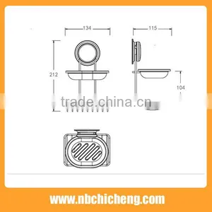 Bathroom Soap Holder Hanging Soap Holder Soap Packaging Box Suction Wall Holder thumbnail-2