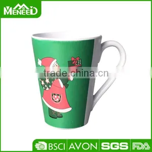 Santa Clause Printed Promotional Melamine Mugs, Christmas Custom Household Plastic Cup thumbnail-1