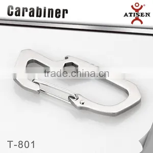 Survival Camping Hiking Rescue Gear Hot Mini Stainless Steel Carabiner Keychain EDC Multi Tool thumbnail-2