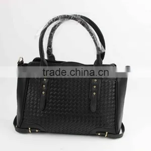New Twill Weave Bags Soft pu Leather Women Hangbags thumbnail-1