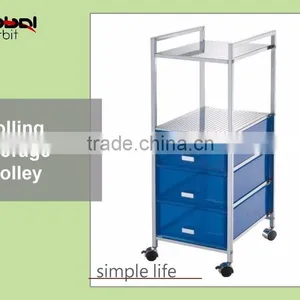 Office File Storage 2 Plastic Drawer Hills Studio Drawer Cart With Shelves thumbnail-3