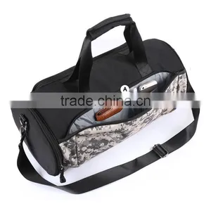 Fashion Camo Fabric Sport Gym Bag With Compartment thumbnail-2