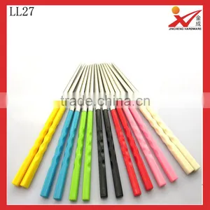 2016 New Arrival Colorful Metal Chopsticks With the Plastic Handle thumbnail-1