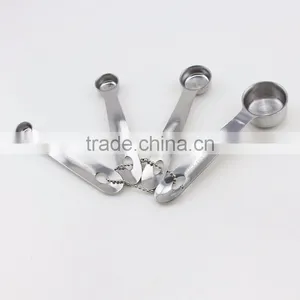 4pcs Stainless Steel Cooking Tool Measuring Spoon Set thumbnail-1