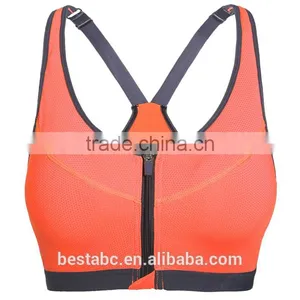 OEM Hot Selling High Quality Ladies Double Layers Seamless Sports Yoga Running Bra for Women Girls Underwear thumbnail-4