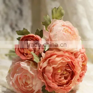 Bridal Wholesale Wedding Bush Bouquet Flore Ranunculus Artificial Bushes thumbnail-1