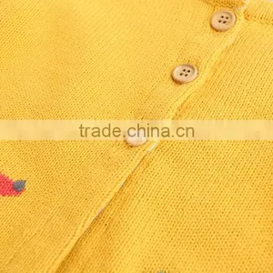 Wholesale Ginger Color Knitting Patterns Baby Girl Cardigans Sweaters thumbnail-4