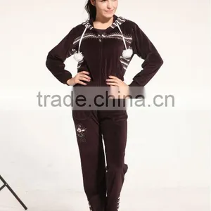 Fashion Wholesale Winter Nice Woman Brands Sports Latest Design Tracksuit thumbnail-1